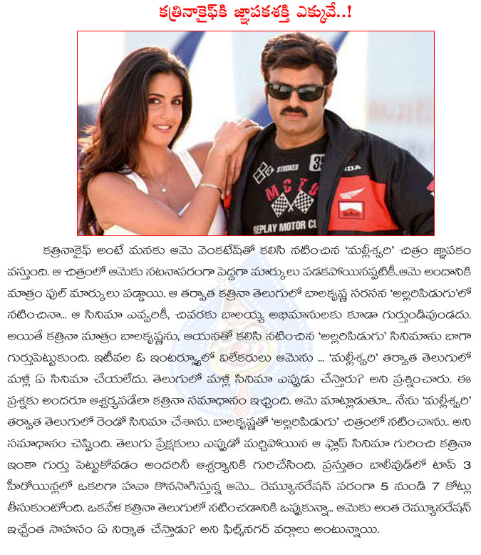 katrina kaif,katrina kaif with balayya,katrina kaif memory power,katrina kaif and balakrishna movie allari pidugu,allari pidugu movie,dhoom 3 movie press meet,dhoom 3 press conference,katrina kaif about balakrishna,malliswari,allari pidugu  katrina kaif, katrina kaif with balayya, katrina kaif memory power, katrina kaif and balakrishna movie allari pidugu, allari pidugu movie, dhoom 3 movie press meet, dhoom 3 press conference, katrina kaif about balakrishna, malliswari, allari pidugu